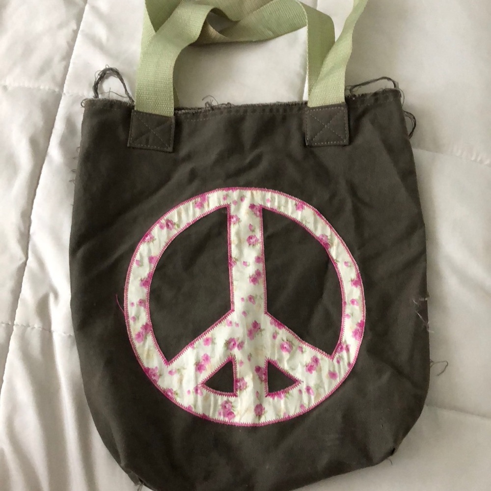 peace sign bag